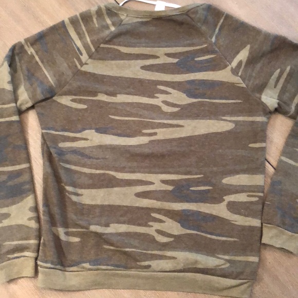 Alternative Apparel Camo Sweatshirt - Picture 3 of 3